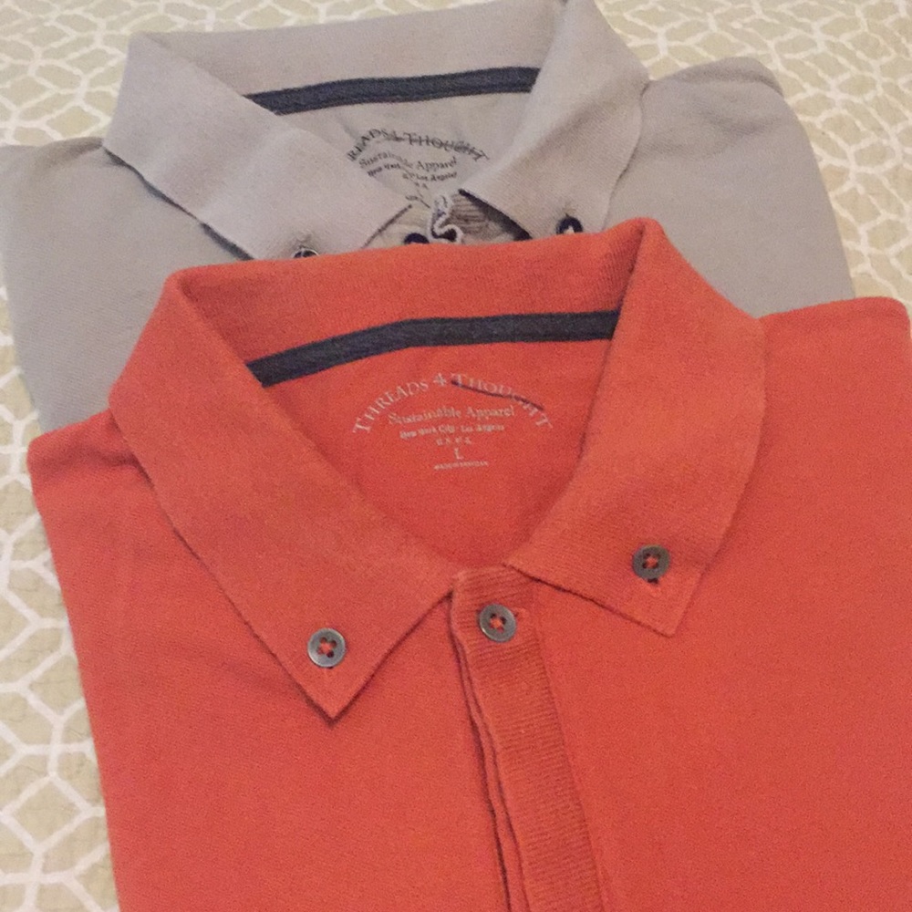 *2* Men’s Threads 4 Thought Polos